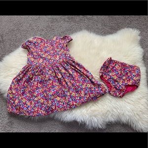 Ralph Lauren Baby Girl Pink Floral Dress Size 24M